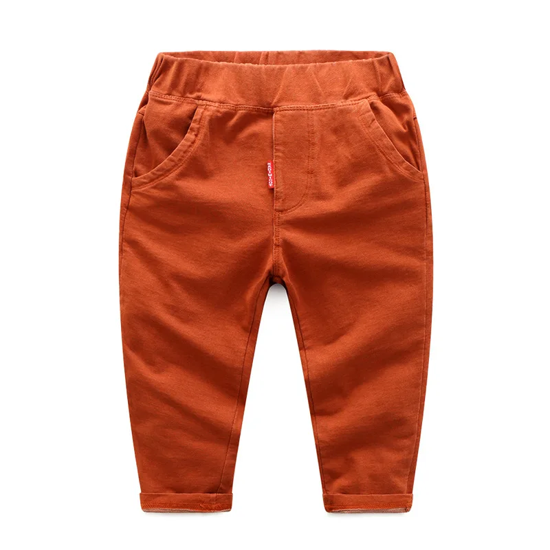 Новые штаны для мальчиков с эластичной резинкой на талии, Детские хлопковые брюки, детские шаровары, свободные штаны для мальчиков, детские