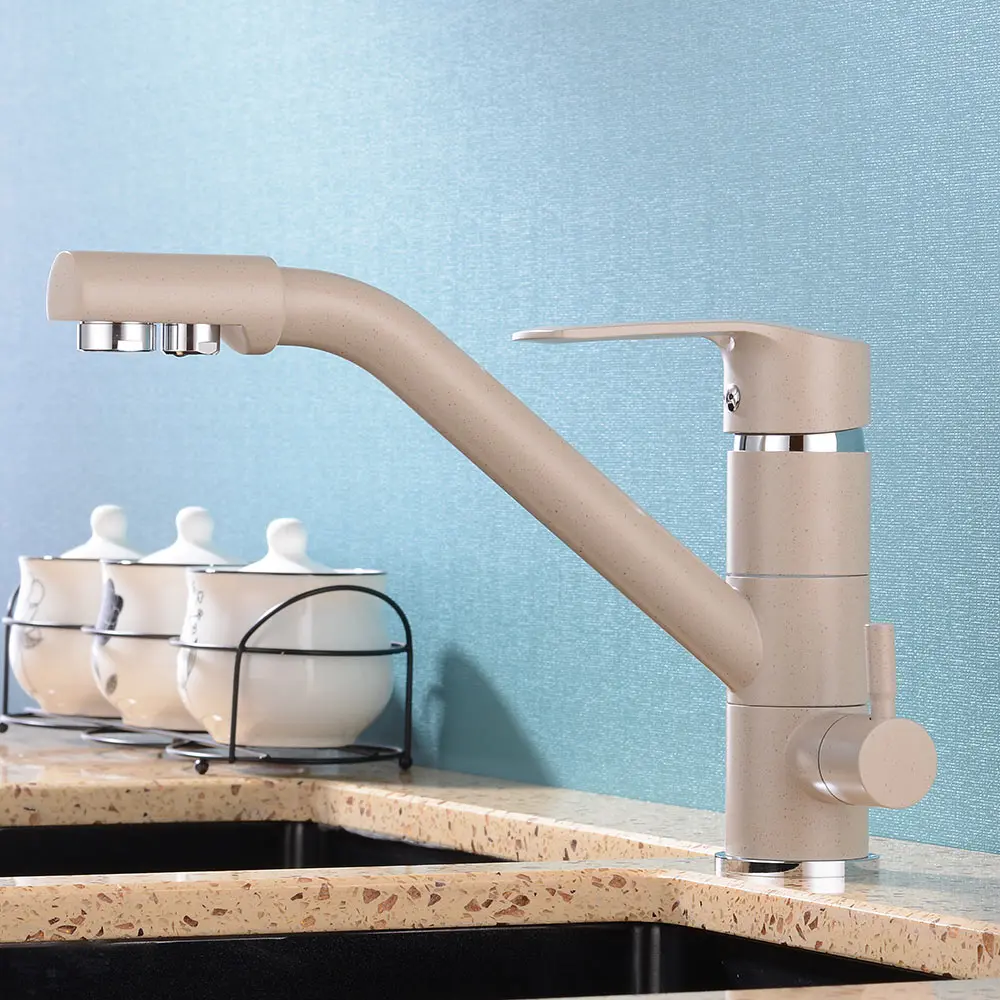  Kitchen Faucet Black 360 rotation kitchen sink faucet with filtered water mixer taps faucet kitchen - 33044510462