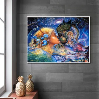 

CAMMITEVER Kissing 5D Diamond Embroidery DIY Diamond Painting Cross Stitch Needlework Mosaic Full Rhinestone Decor Painting