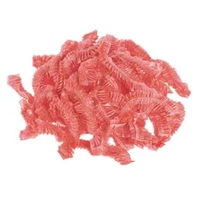 100 шт. Одноразовые Красоты Волос Кепки чистая Водонепроницаемый крышка головки Hat Пластик душ Кепки упругой шляпа для ресниц медицинских учреждений