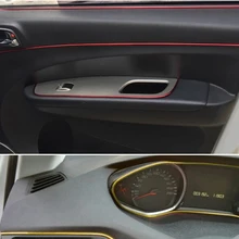 Profilé extérieur intérieur de calandre de voiture 5 m, ligne de ruban décoratif pour Volkswagen vw POLO Tiguan Passat Golf EOS Scirocco Jetta