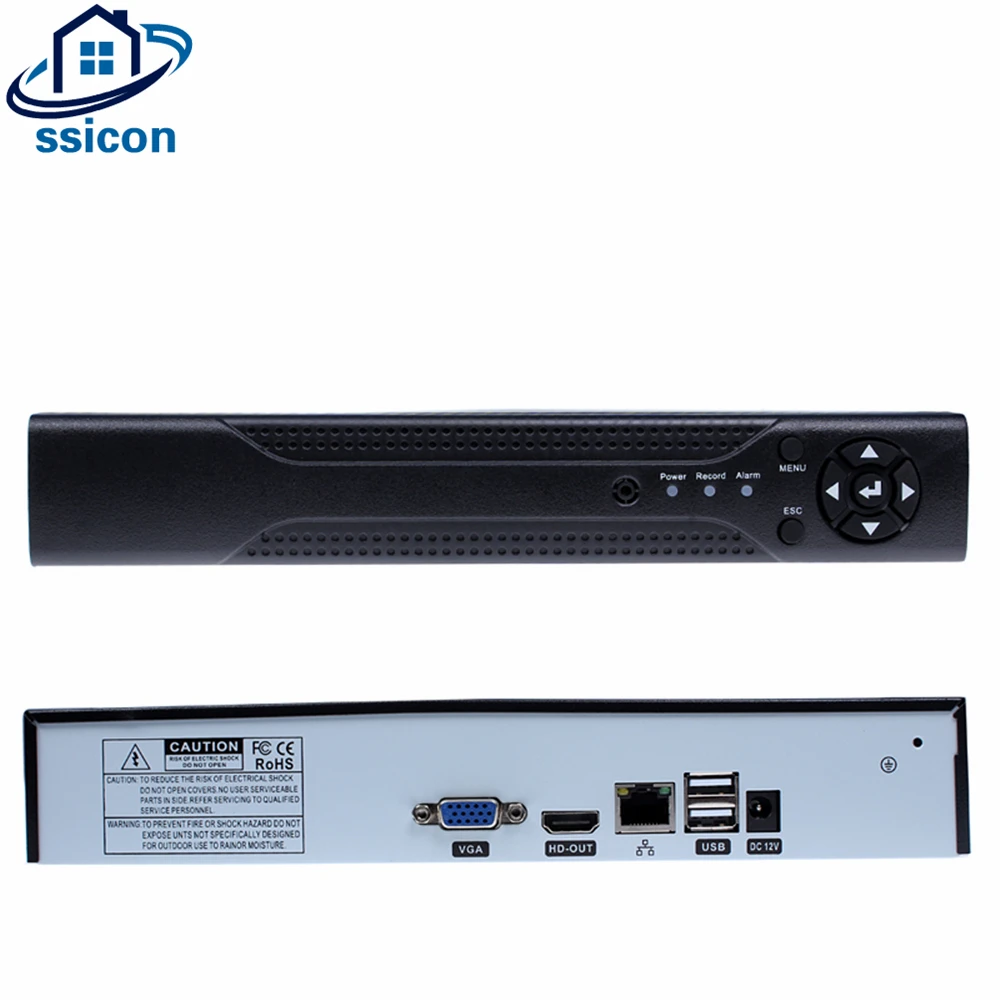 SSICON Full HD 1080P Обнаружение движения 4CH 8CH ONVIF CCTV NVR для ip камеры H.264 Система