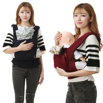 

Backpacks & Carriers baby straps front holding portable Backpack Shoulder Multifunctional Double Solid Sling Breathable Wrap kid