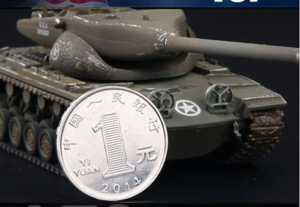 1/72 литья под давлением T57 США тяжелый танк собран Готовая модель по Железный
