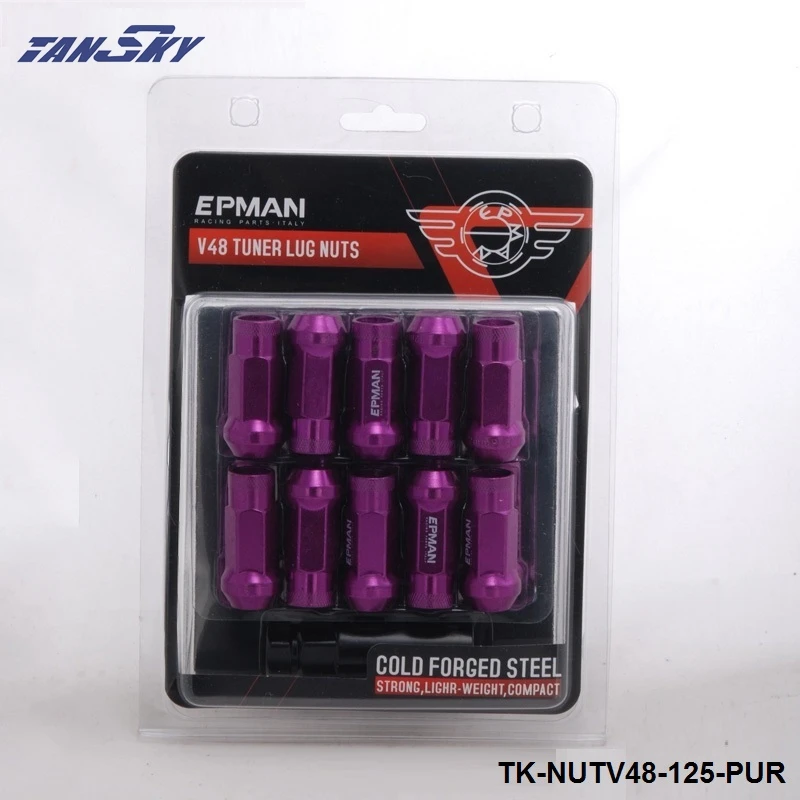 Jdm V48 12x1 25 удлинитель обода колеса тюнер гаечная гайка конус желудь фиолетовый EG TK