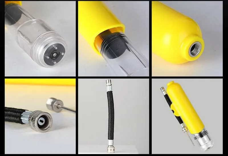 Inflatable Ball Hand Air Pump With Needles Pumple Air Spout For Soccer Ball 1X