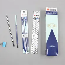 Подключен гелевые чернила Заправка для ручек 0,5mm черные, голубые чернила длина 13 см; 10 шт./лот