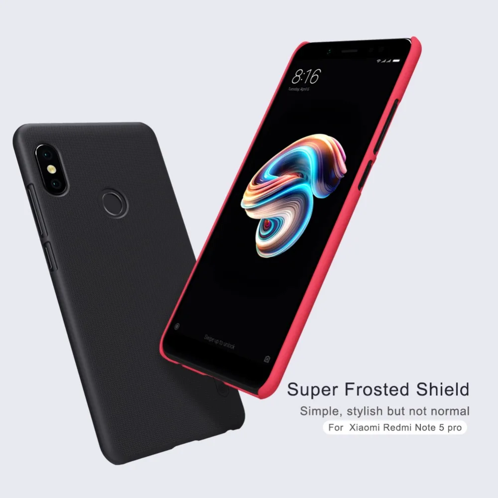 

For Xiaomi Redmi Note 5 Pro/ Note 6 Pro Case Nillkin Frosted Shield Plastic Hard Back Cover case For Redmi Note 5 phone bags