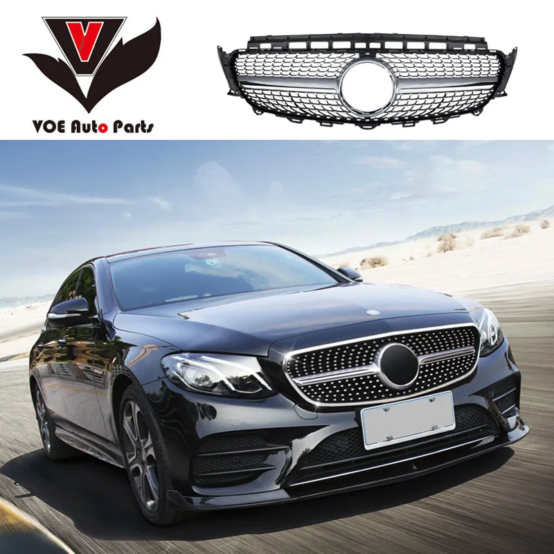 W213 Алмазная Передняя гоночная решетка решетки для Mercedes-Benz W213 спортивная версия e-класс E200 E250 E300 E320 E350