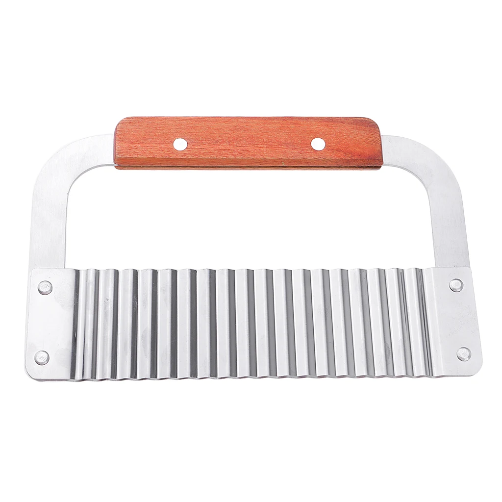2 Pieces/set Stainless Steel Wavy & Straight Soap Mold Loaf Cake Potato Cutter Cutting Tools