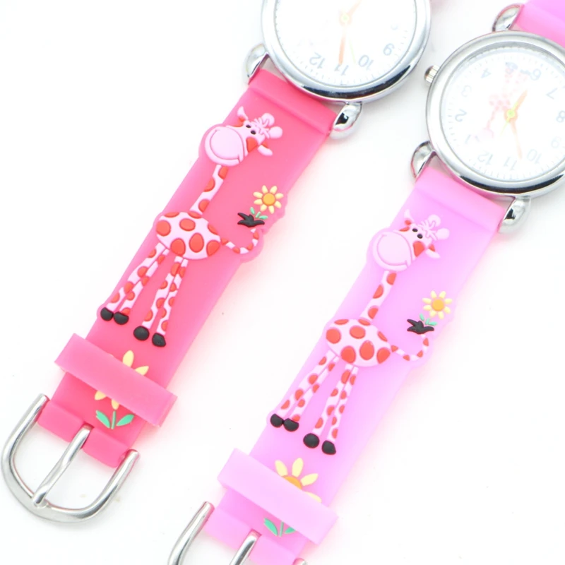 Environmental protection Rubber deer 3D Cartoon Children's Watch Boys Kid Analog Quartz Sports Wrist Watches Enfant Relogio