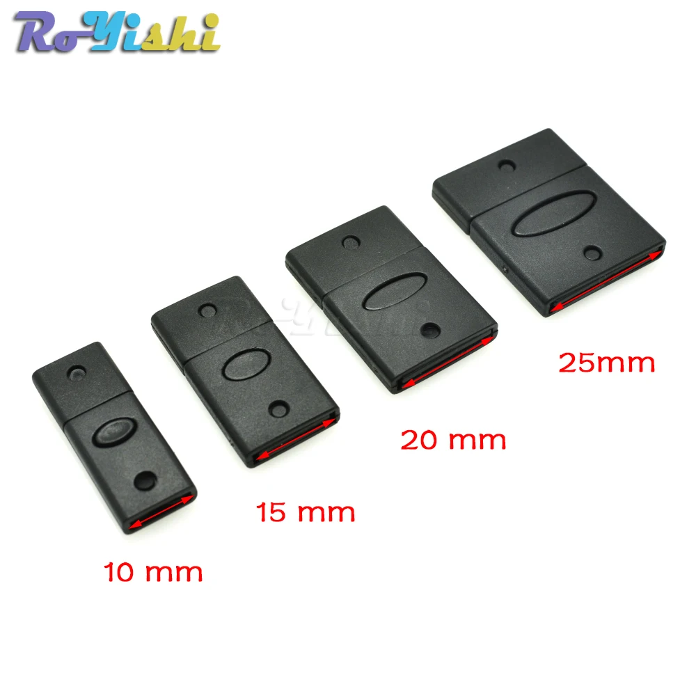 Plastique Breakaway//boucle de ceinture pour sangle de cou Lanyard ID Badge Tag Noir