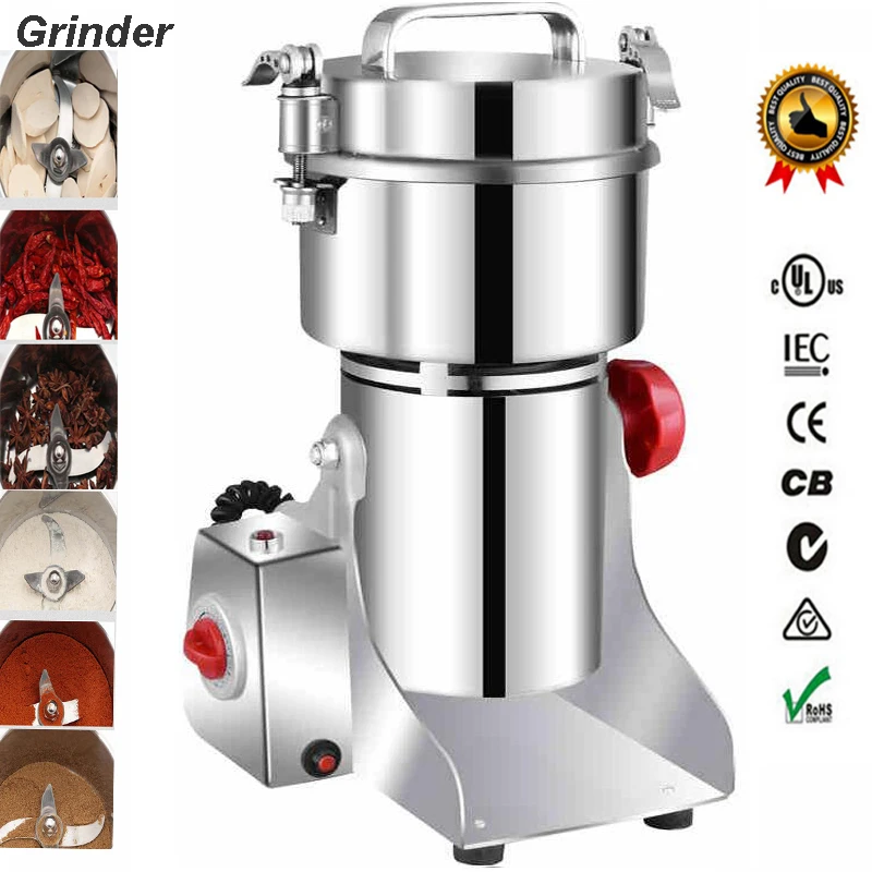 Online 700g Schaukel Elektrische Trockene Fleischwolf Körner Kräuter Pulver Miller Grinder Maschine high speed Gewürze Getreide Brecher