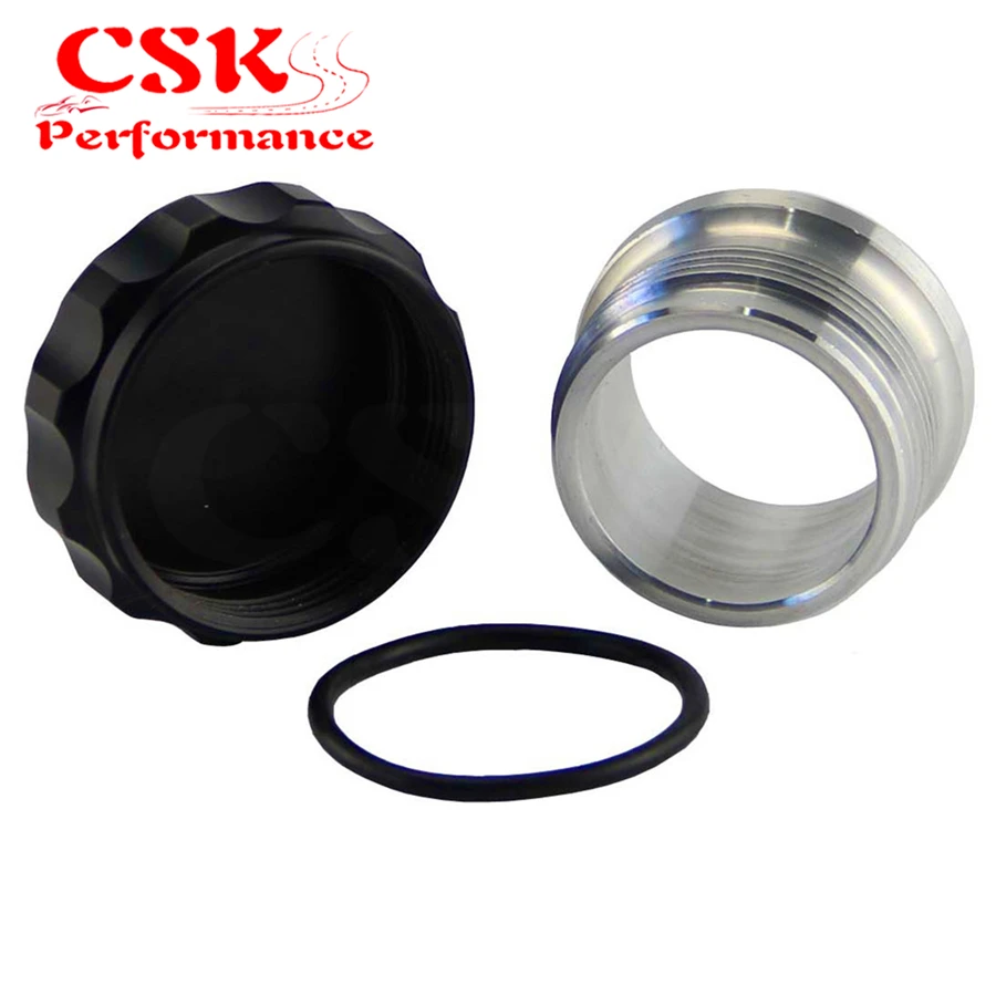 1.5 38.1mm ID Aluminum Alloy Weld On Filler Neck And Cap Oil Water Tank