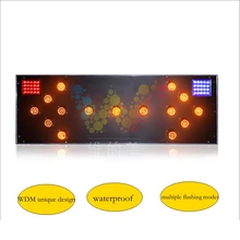 WDM алюминий 1200*400 мм грузовик установлен безопасности дорожного движения указатель со стелкой знак несколько мигающих режимов