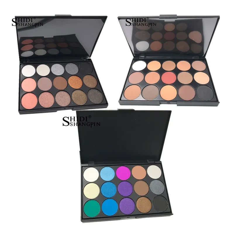 

15Colors Eyeshadow Palettes Gorgeous Silky Powder Professional Natural Makeup tool Palette Warm Matte Shining Make up Eye Shadow