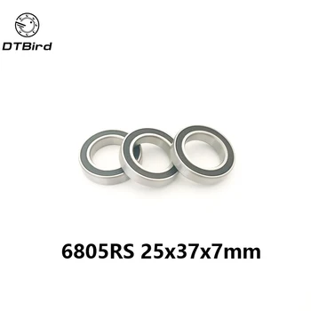 

6805 2RS ABEC-1 (10PCS) 25x37x7 Metric Thin Section Bearings 61805RS 6805RS