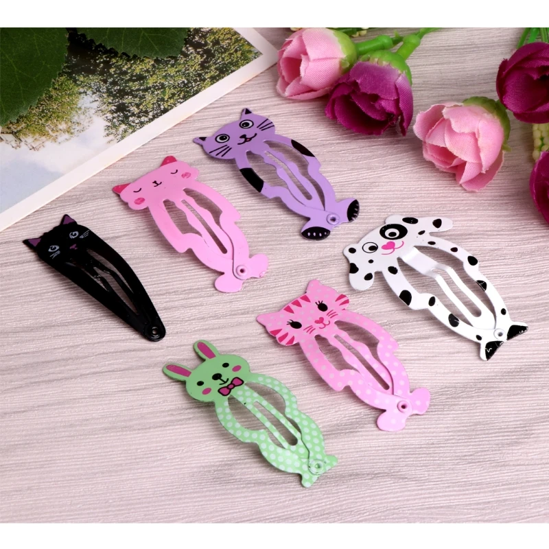 

6pcs Animal Hairpin Kid's Barrettes Hair Clips Snap Children Hair Accessories