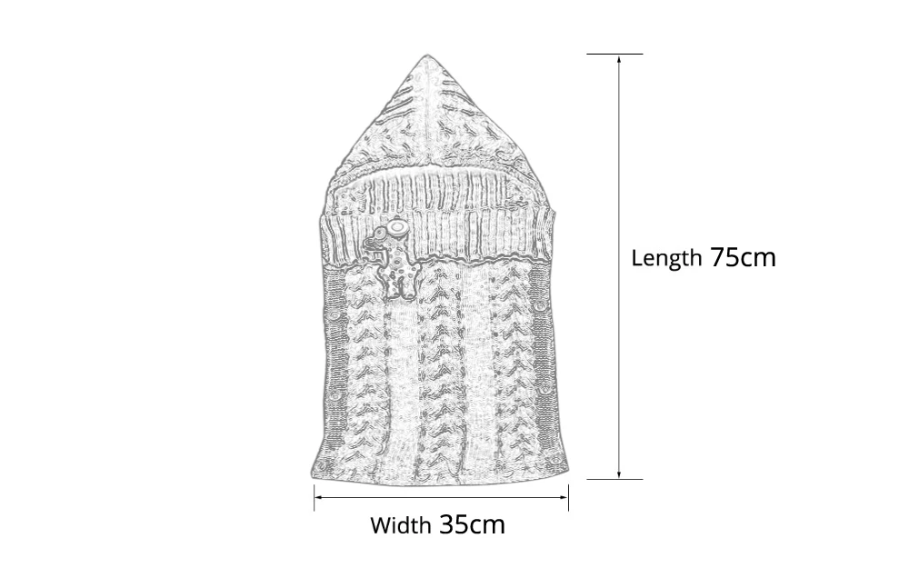 IYEAL Пеленальное Одеяло для новорожденных, детский вязаный спальный мешок для малышей, спальный мешок, коляска, обертка унисекс для 0-12 месяцев