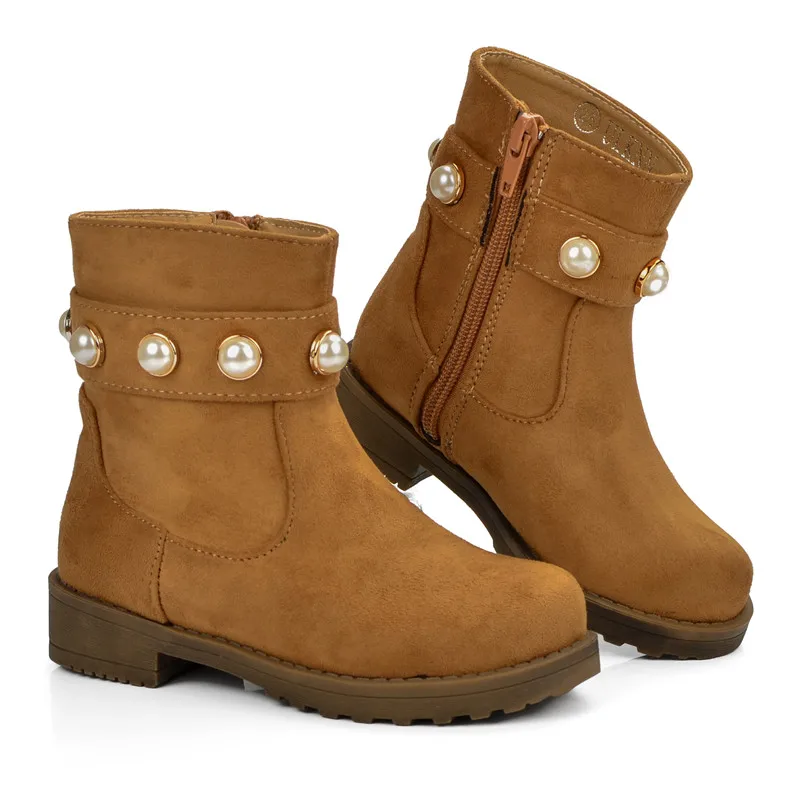 верхний Mudipanda теплые Boot Kids зимняя обувь с мехом для девочек
кожаные плюшевые подошва Жемчуг Ковбой для девочек зимние сапоги для
детей Детские обувь... онлайн