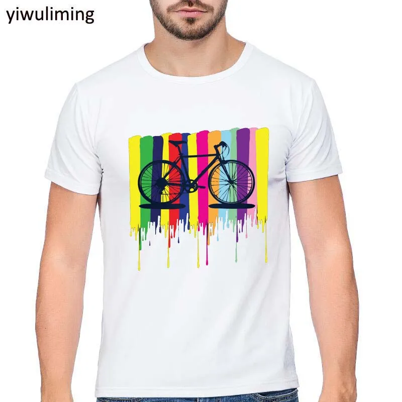 

Cyclinger MENS T-SHIRT Tee Cycle Cyclinger Bicycle Birthday Basic Print T Shirt Summer Casual