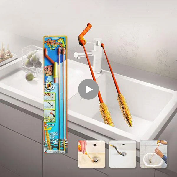 Drain Weasel Hair Anti clog Tool Starter Kit Flexible Drain Snake Clog