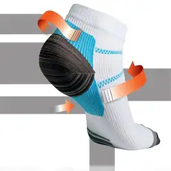 Новый 1 пара Компрессионные носки для подошвенный Fasciitis пятки Шпоры боль носок
