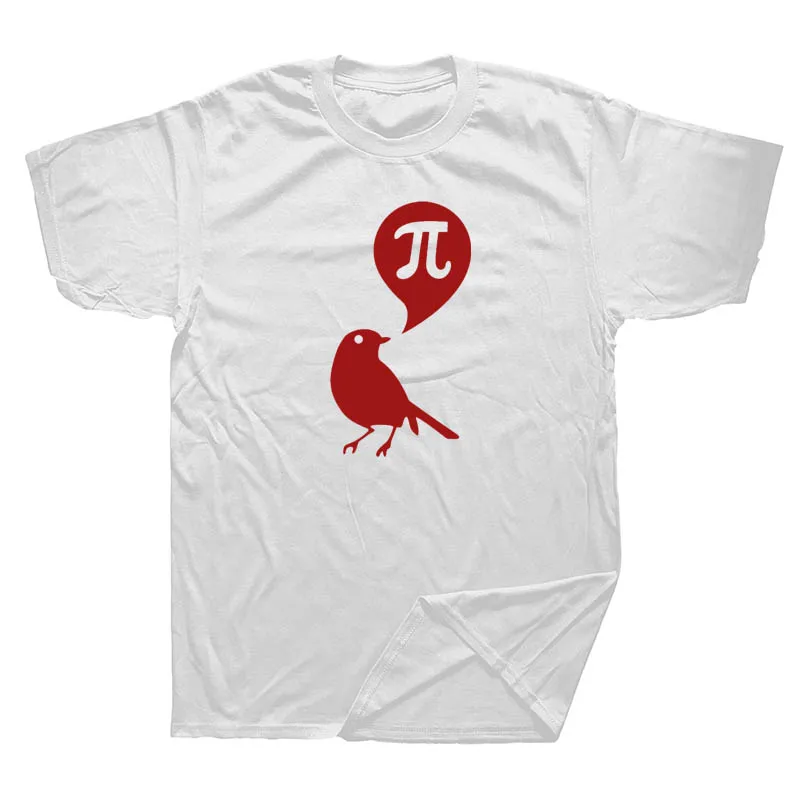Summer Fashion High Quality Style Men T Shirt Bird Mathematics Pi Man Cotton Short Sleeve Funny
