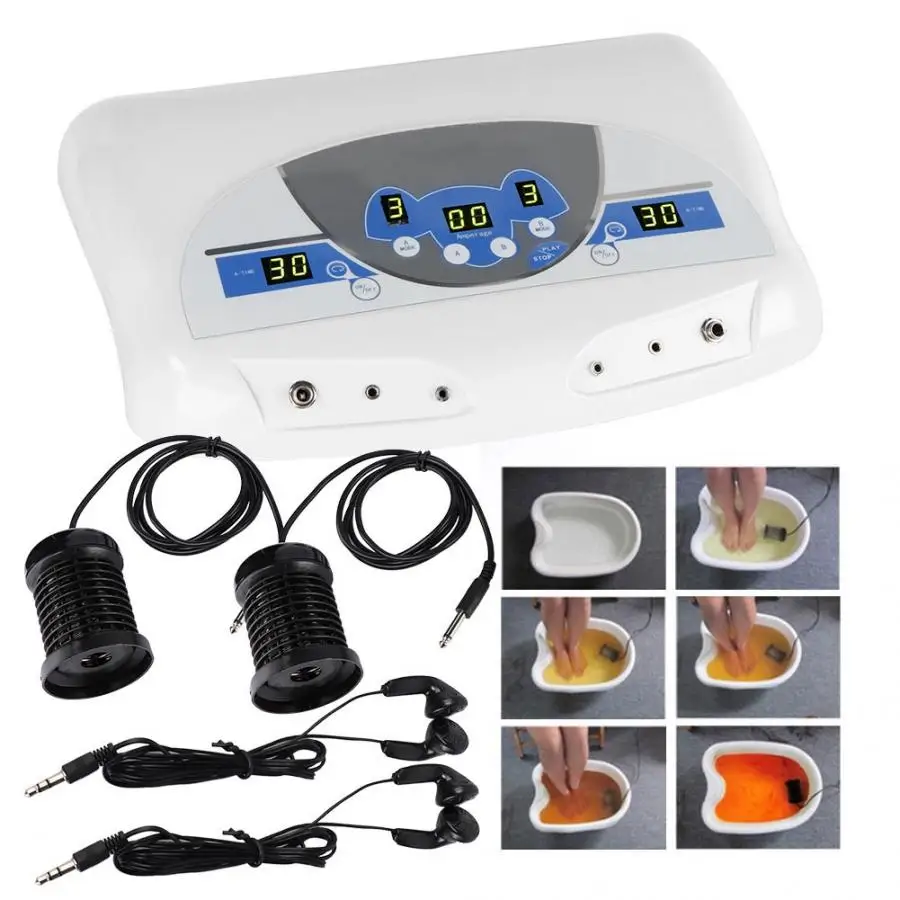 

Relaxation Devices Body Detox Machine Ion Array Music Foot Bath Spa Cleanse Ionic Machine For Dual User Foot Massager