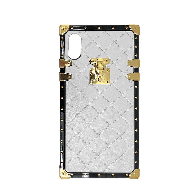 Superdope de cuero de lujo de la contraportada del teléfono para el iPhone 6 6 S 7 7 Plus brillo Fundas para iPhone X XS XR MAX ojo maletero Coque