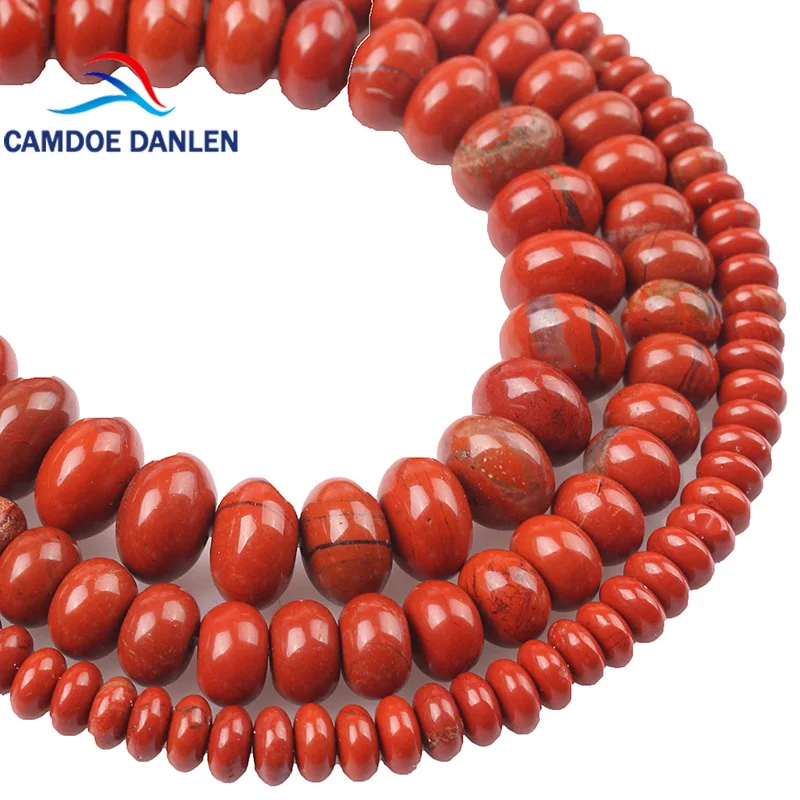 

Natural Stone Red Brecciated Jaspers Abacus Spacer Beads 4 6 8mm DIY Handmade Necklace Bracelet Jewelry Making Accessories