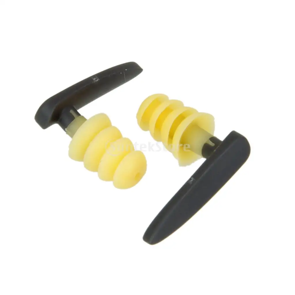 2 Pairs Unisex Adult Children Waterproof Soft Flexible Swimming Ear Plug Water Protection Earplugs w/ Case Sea Summer Gear Tool