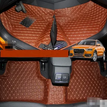 

High quality mats! Special car floor mats for Audi Q3 2018-2011 waterproof durable car carpets for Audi Q3 2015,Free shipping