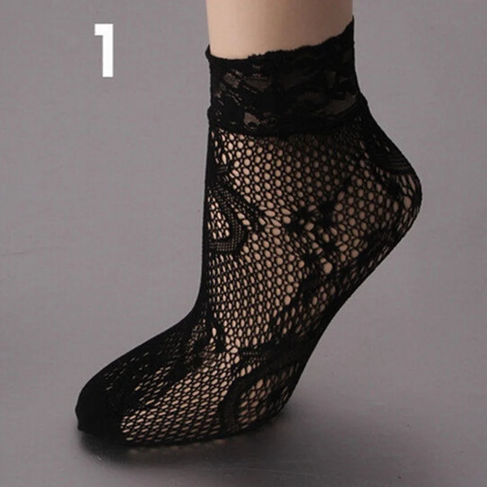 women summer sexy mesh silk socks for female ultrathin transparent