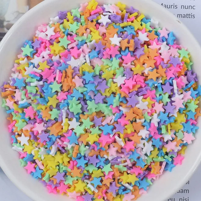 FLA 100g Slime Clay Fake Candy Sweets Sugar Sprinkle Decorations for Fake Cake Dessert Food Particles Decoration Toys 10