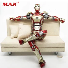 1:12 Масштаб фигурка аксессуар белый диван модель с подушками Fit MK42 MK43 фигурка железного человека