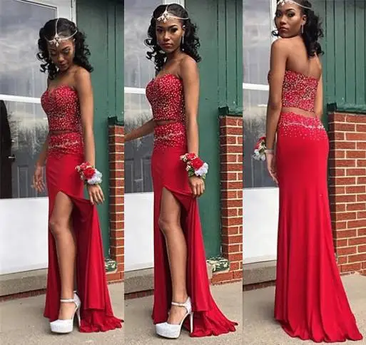 Girls Red Formal Dress