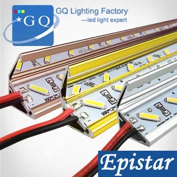 

50m/lot 7020 LED Bar U / V Groove Light LED Rigid Strip Bar table Lighting Jewelry lamp DC 12V (instead 5630 LED Tube Hard )