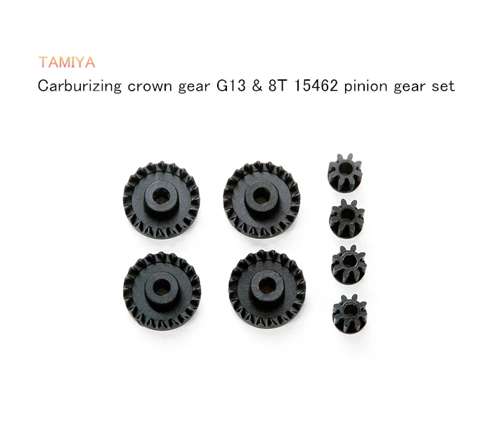 

Drive accessories 4WD mini racer Carburizing crown gear G13 & 8T 15462 pinion gear set