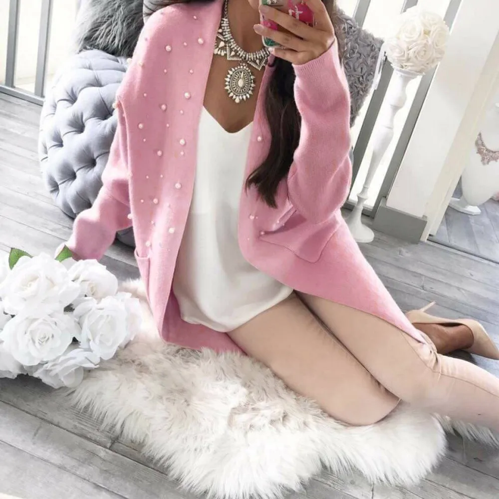

Cardigan Female 2019 New Women Winter Baggy Cardigan Coat Long Chunky Knitted Oversized Sweater Jumper Long Sleeve Clothing New