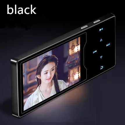 Продукт RUIZU D08 Mp3 плеер Usb 8Gb 16G хранение 2.4in HD большой цветной экран воспроизводить Высокое качество радио Fm Электронная книга музыкальный плеер - Цвет: black