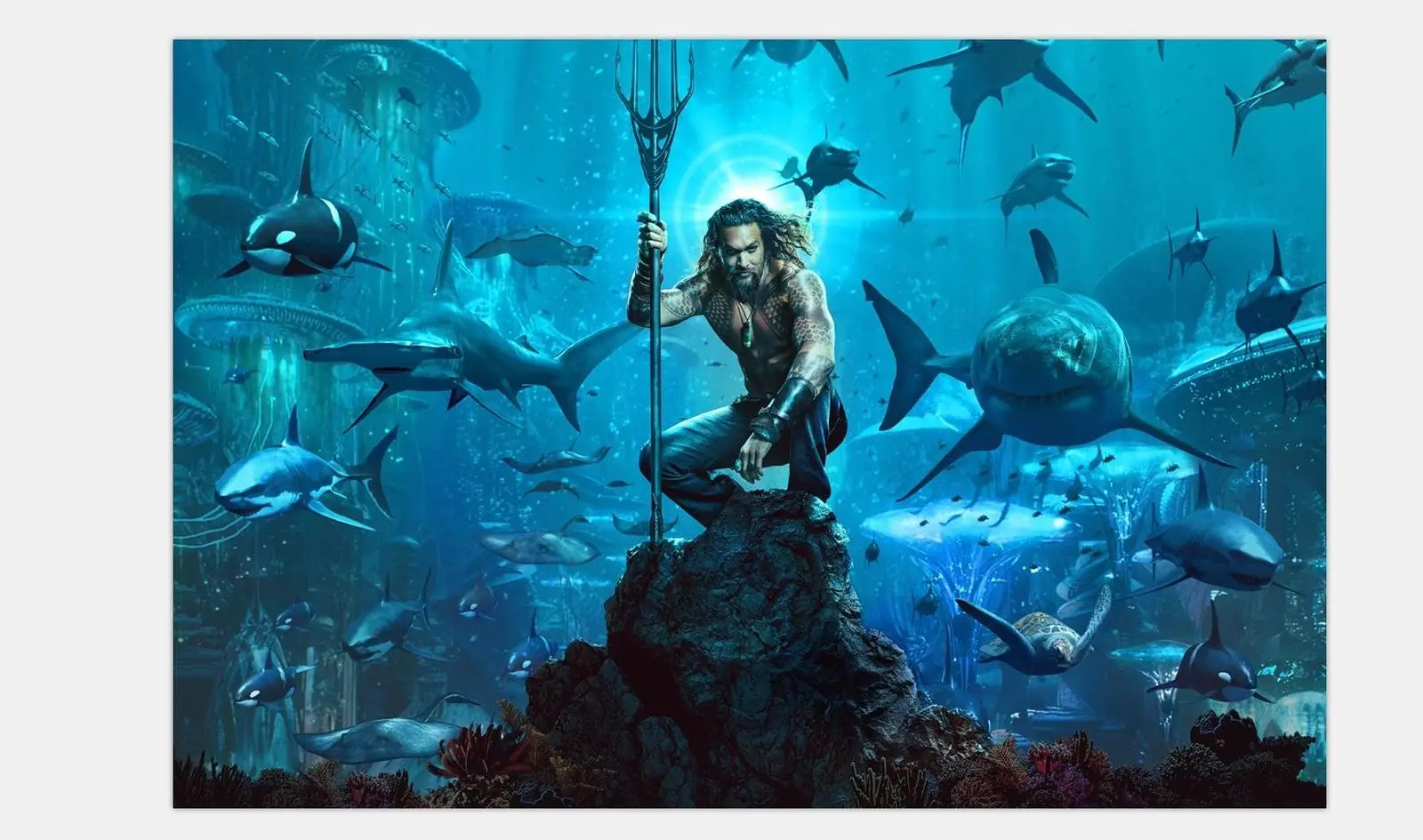 Q0981 плакаты и принты Aquaman фильм DC LW-холст 14x21 24x36 32x48 F78 Jason Momoa художественный постер