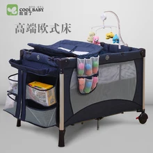 Coolbaby игровая кровать, многофункциональный складной детский портативный Bb Европейская детская колыбель