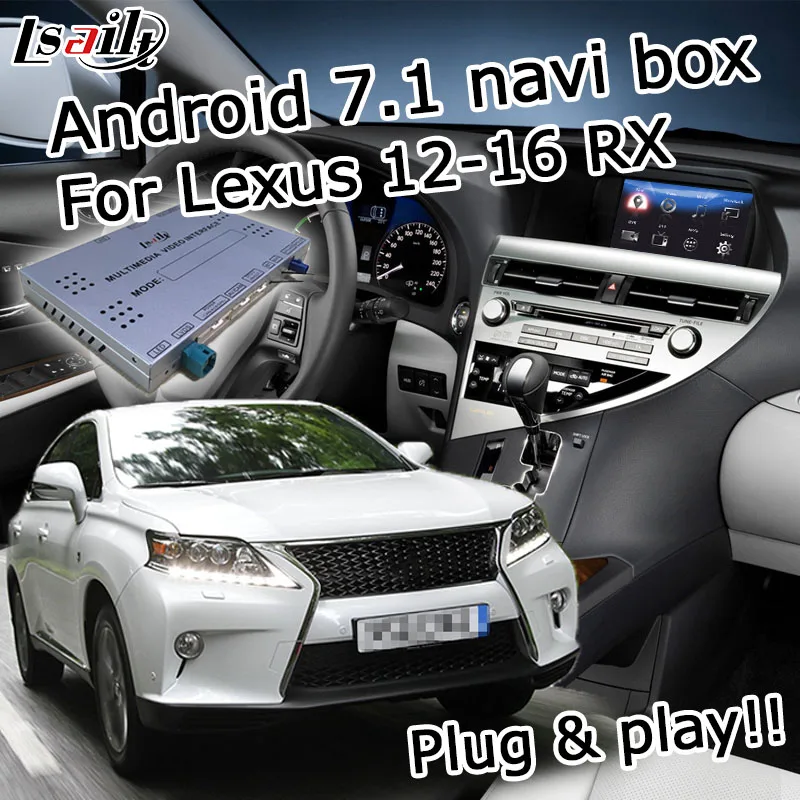 Android/carplay inteface box для Lexus RX 2012- 8 навигационный видео интерфейс с GVIF youtube RX270 RX350 RX450h CT200h