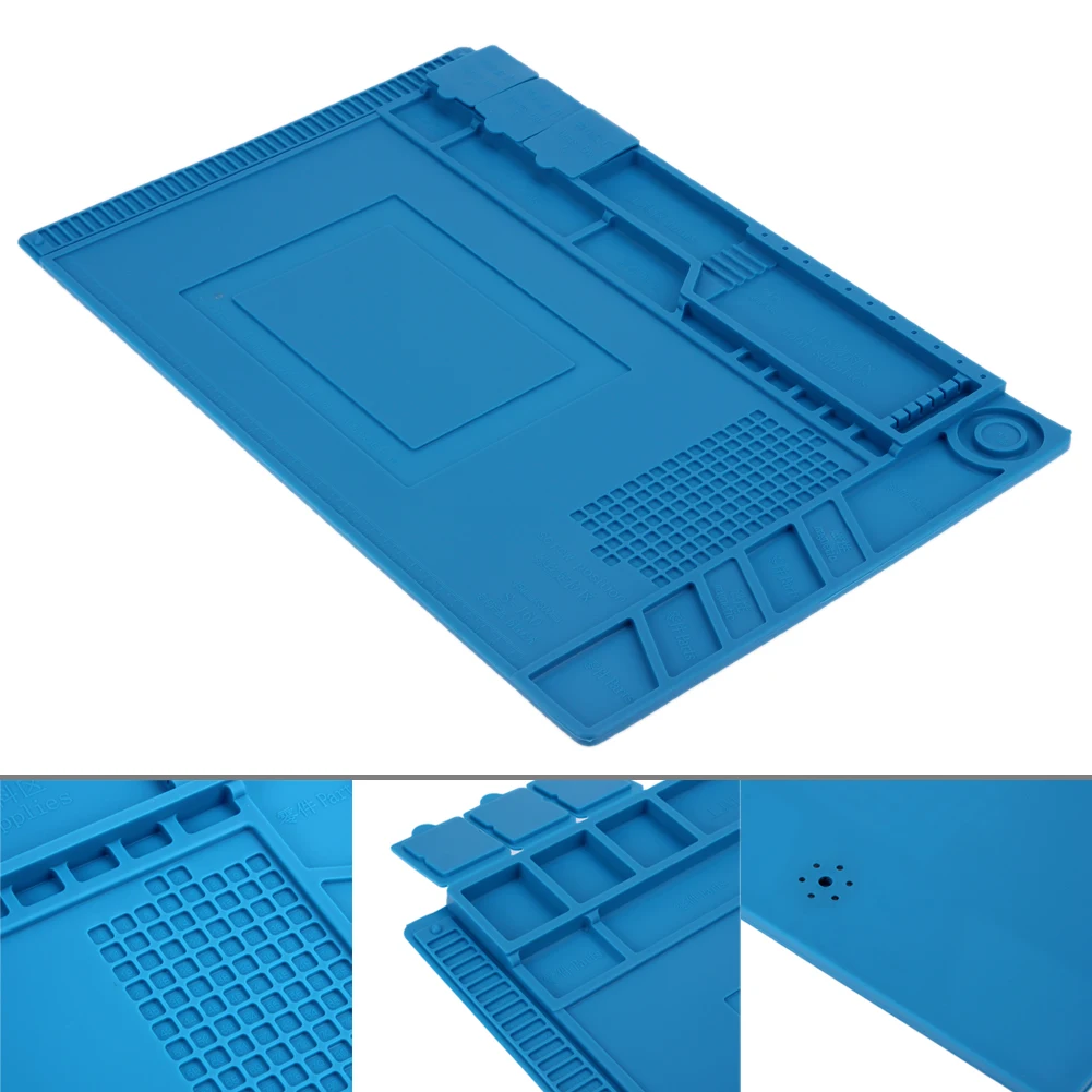 45x30 см теплоизоляция силиконовый коврик стол коврики обслуживания платформы для BGA пайки Ремонт станции с магнитной