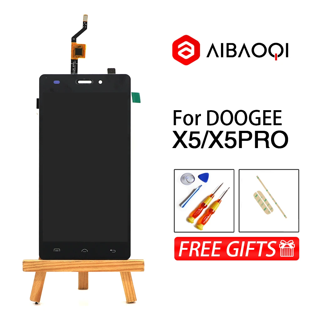 

AiBaoQi New Original 5.0 inch Touch Screen+1280X720 LCD Display Assembly Replacement For Doogee X5/X5 Pro Phone Android 6.0