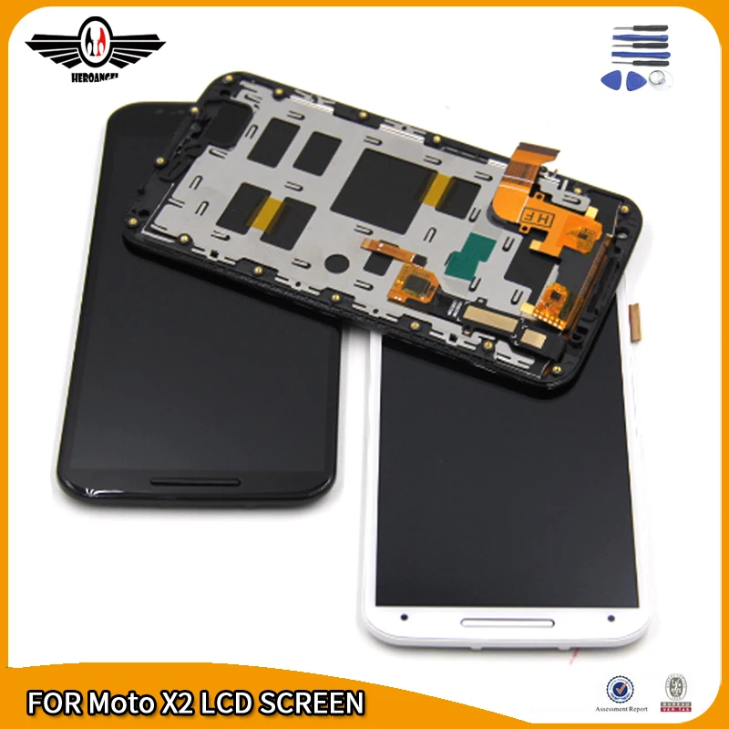 Качественный ЖК экран AAA для Motorola Moto X2 XT1092 XT1095 XT1097 рамка с сенсорным дисплеем