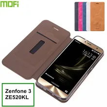 Asus Zenfone 3 ZE520KL Чехол Откидная Крышка Mofi PU Кожаный Чехол для Asus Zenfone 3 ZE520KL Крышка Коке Чехол для Телефона с Карты держатель