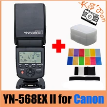 Yongnuo YN-568EX II для Canon Master HSS ETTL Flash Speedlite для 5 DIII 5DII 5D 7D 60D 50D 650D 600D 550D+ 12 шт цветные карточки