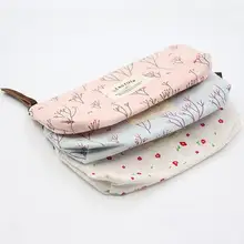 Floral Canvas Pencil Pen font b Case b font Cosmetic Makeup font b Tool b font